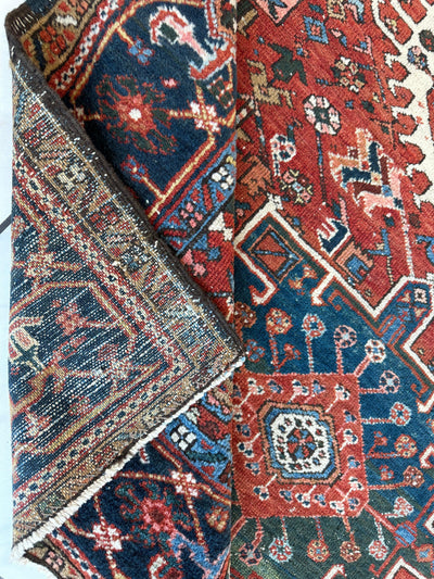 KARAJA Persian Antique Heriz Rug 4'9" x 6' by Rugistan - product image 20 for Resin Society
