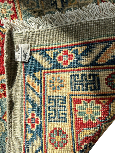 Hand-Knotted Afghani Kazak Wool Rug 8’11” x 11’10” by Rugistan - product image 5 for Resin Society
