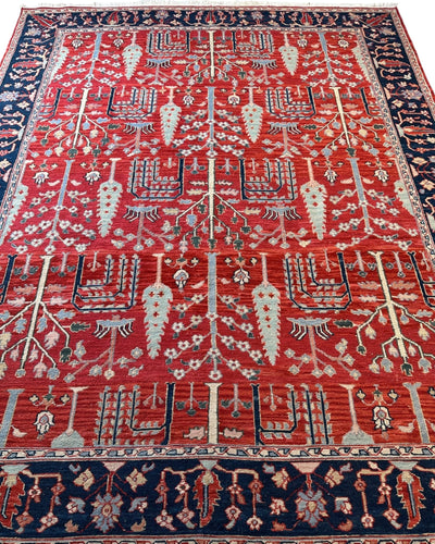 Handwoven Soumak Multicolor Wool Area Rug – 8’ x 10’ by Rugistan - product image 3 for Resin Society