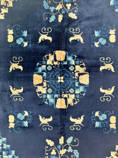 Hand-Knotted Antique Chinese Peking Wool Rug – 5’6” x 7’6” – Full Pile by Rugistan - product image 8 for Resin Society