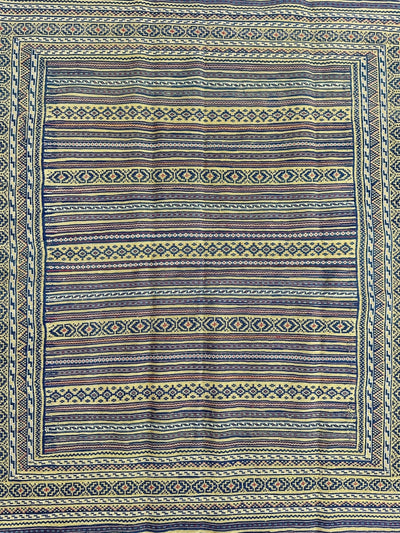 Hand-Woven Afghani Maliki Wool Kilim Rug - 4'5" x 6'