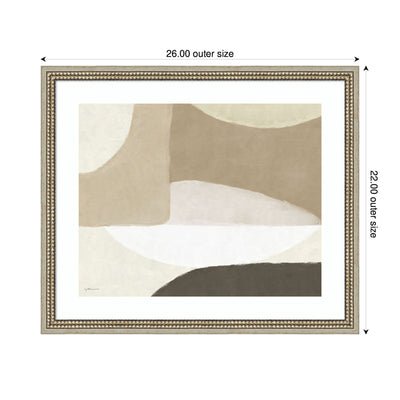 Abstract Neutral by Gabrielly Guedes Framed Wall Art Print