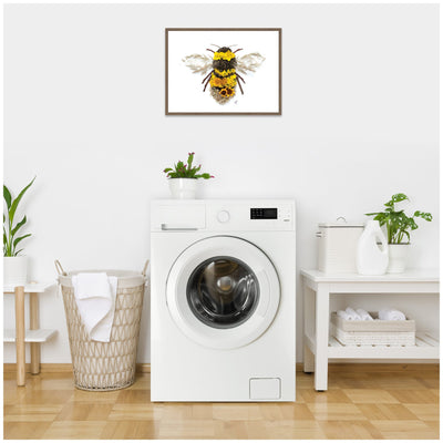 Bumble Bee by Madeline Jeppesen Framed Canvas Wall Art Print
