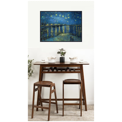 Starry Night Over the Rhone 1888 Vincent van Gogh by Nostalgia Prints Framed Canvas Wall Art Print