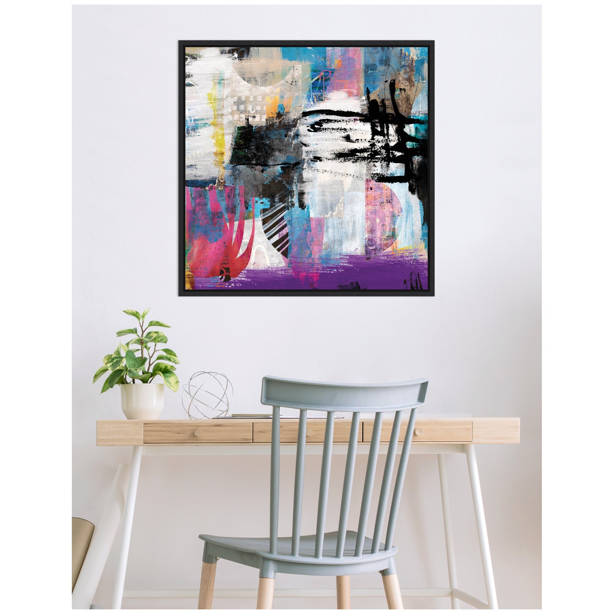 NC Endless Thoughts by Nikki Chu Framed Canvas Wall Art Print