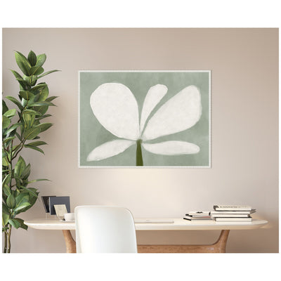 White Floral No.
2 by Gabrielly Guedes Framed Canvas Wall Art Print