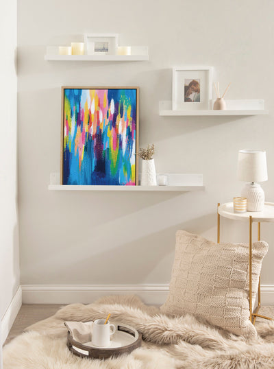 Sylvie EV Bright Brush Strokes 033 Framed Canvas