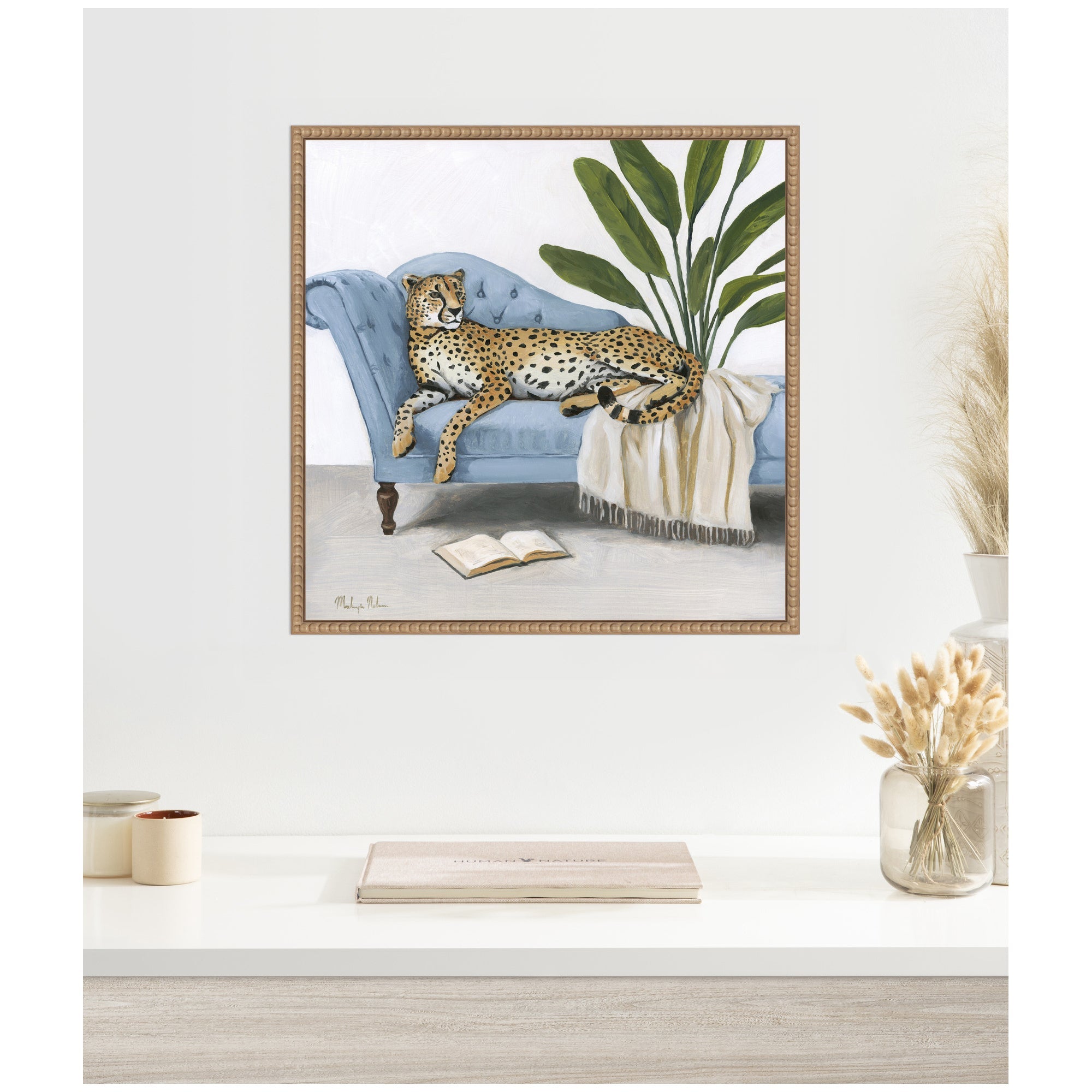 La Dulce Vida Cheetah by Mackenzie Nelson Framed Canvas Wall Art Print