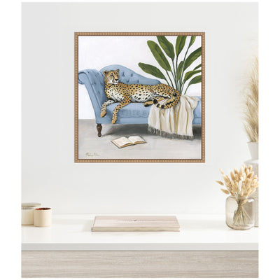 La Dulce Vida Cheetah by Mackenzie Nelson Framed Canvas Wall Art Print