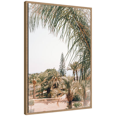Sylvie Morning Walk to the Sea Framed Canvas by Alicia Abla
