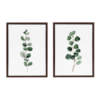 Sylvie Eucalyptus Framed Canvas Set by kateandlaurel - product image 19 for Resin Society