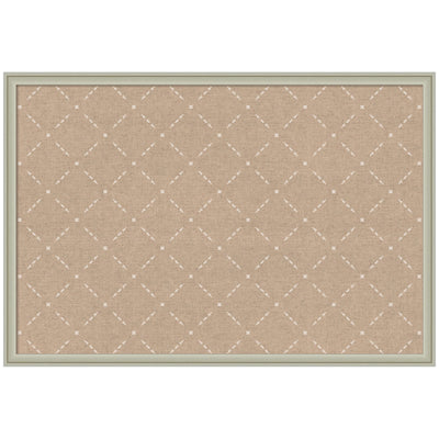 Pinboard Beige Lattice Pattern
