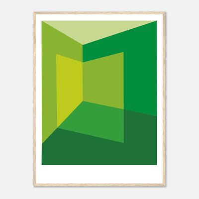 LIGHT CORNER: GREEN Framed Art Print by Holly McWhorter by Holly McWhorter Art: Paintings and Art Prints - product image 3 for Resin Society