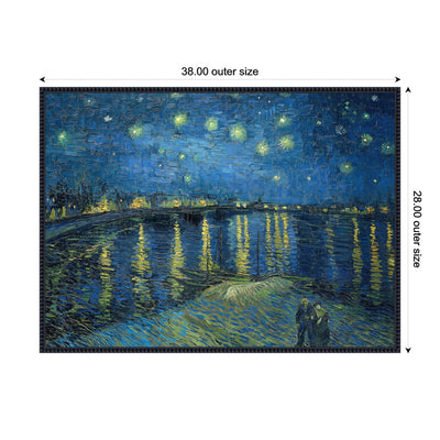 Starry Night Over the Rhone 1888 Vincent van Gogh by Nostalgia Prints Framed Canvas Wall Art Print
