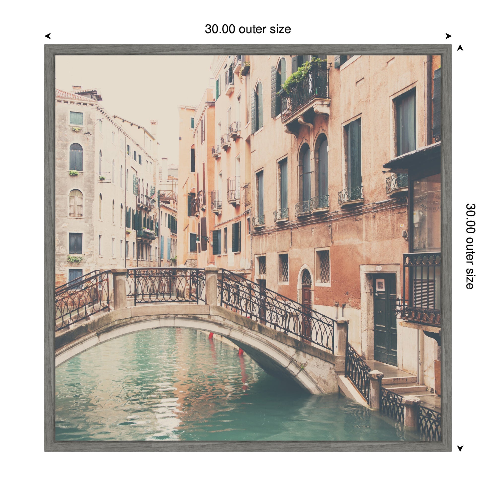 Sylvie Wandering The Streets of Venice Framed Canvas by Laura Evans