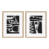 Sylvie Geometric Framed Canvas Set by kateandlaurel - product image 2 for Resin Society