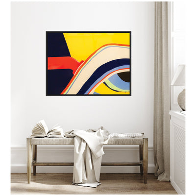 Sylvie Retro Bright Abstract True Color 1 Framed Canvas by Grant Mahr