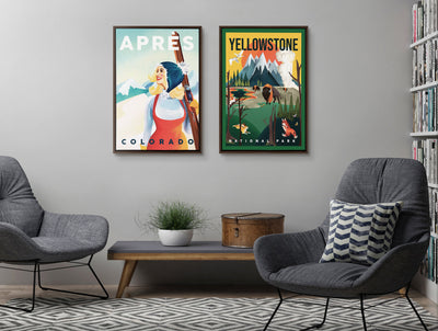 Sylvie Yellowstone Park Framed Canvas by kateandlaurel - product image 8 for Resin Society