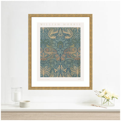 Framed Art Poster William Morris Peacock and Dragon 1878 by The Art Institute of Chicago