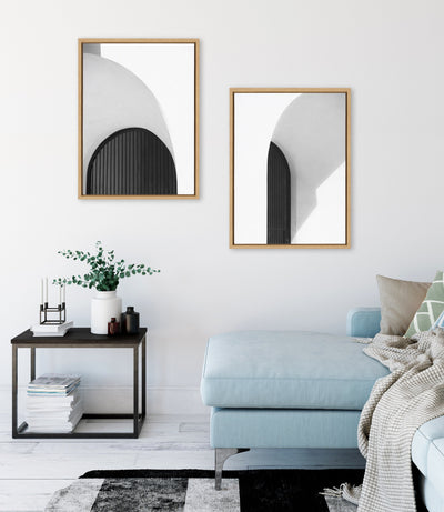 Sylvie Doorway 1 and 2 Framed Canvas Art Set by Alicia Abla