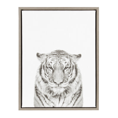 Sylvie Tiger Framed Canvas by Simon Te of Tai Prints by kateandlaurel - product image 8 for Resin Society