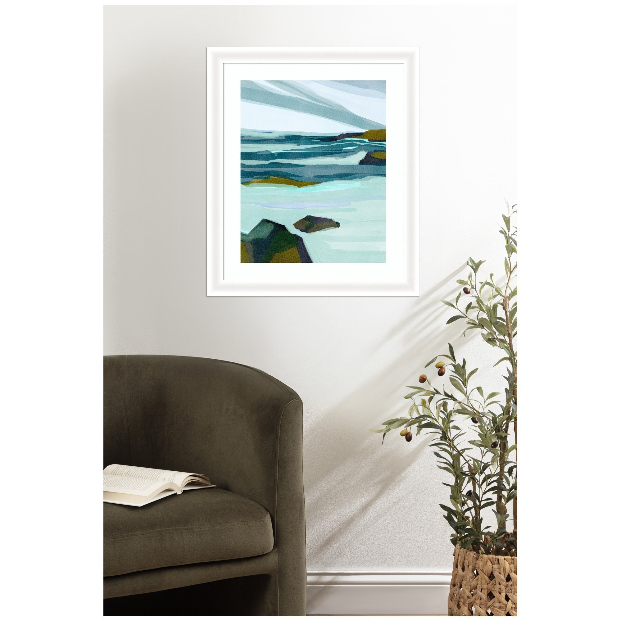 Framed Art Ocean Breeze by Nikita Jariwala