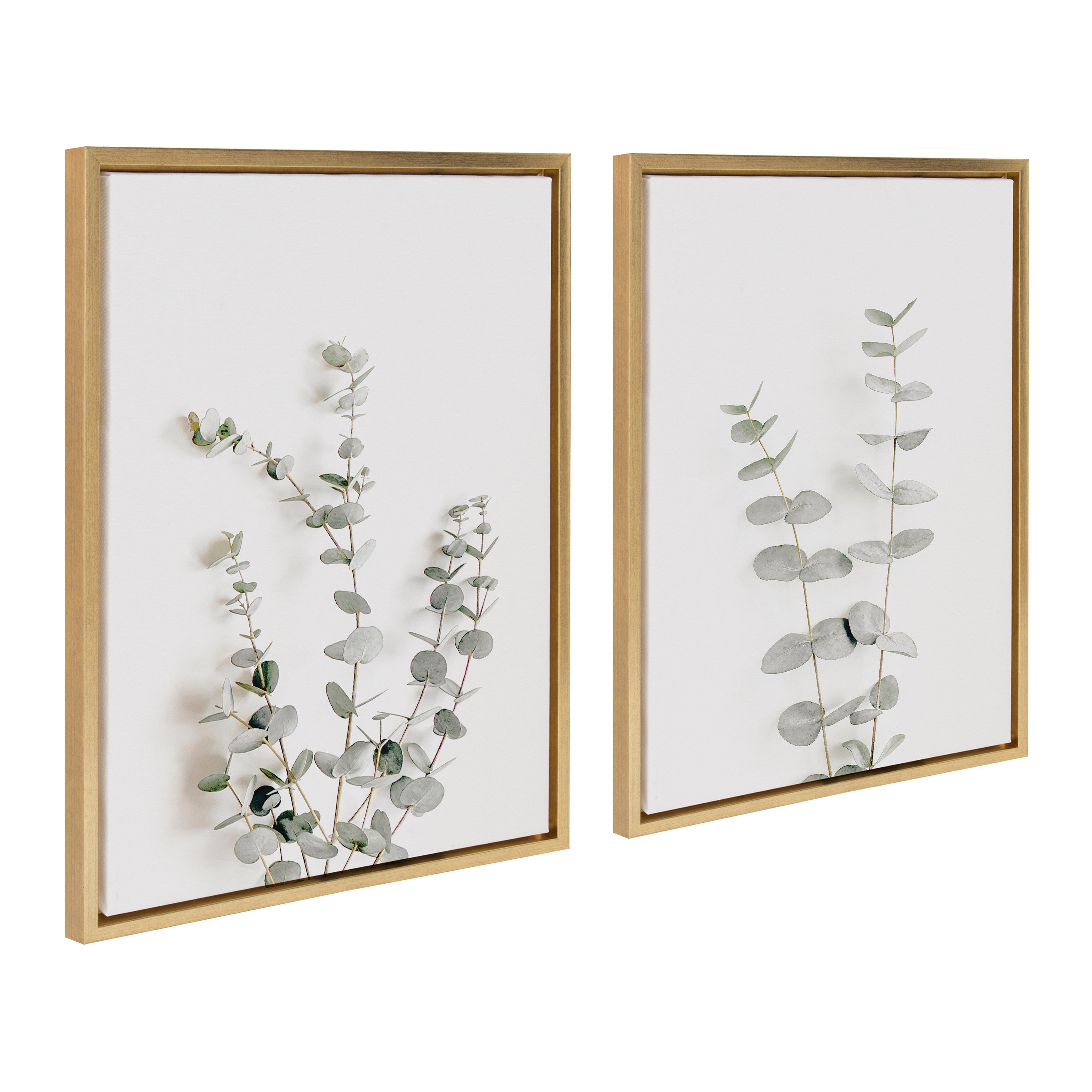 Sylvie Neutral Botanical Print No 3 and 4 Framed Canvas by The Creative by kateandlaurel - product image 14 for Resin Society