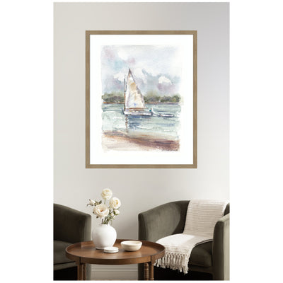 Framed Art 1 Maryanne Welch Chatham Fog Sailboat by Patricia Shaw