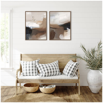 Layered Ground No.
1 & No.
2 2 Piece Framed Canvas Wall Art Set by Amy Lighthall