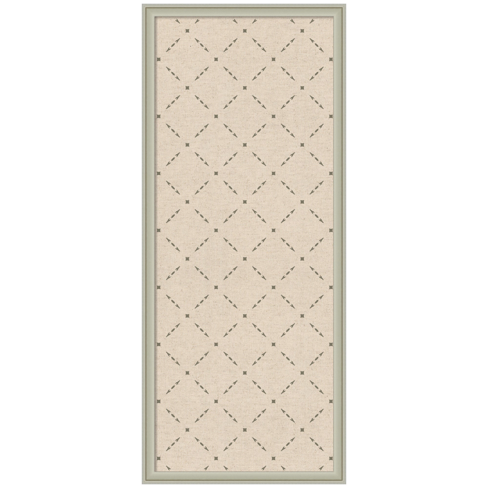 Pinboard Green Lattice Print