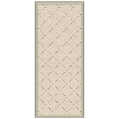 Pinboard Green Lattice Print