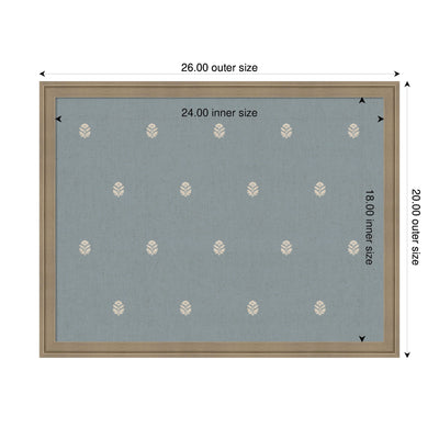 Pinboard Blue Botanical Block Print