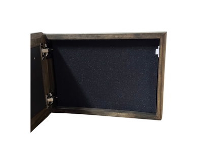 Peony (jacobean) Gun Safe - Wall Mounted Decorative Secure Gun Cabinet by Bellewood Designs - product image 3 for Resin Society