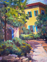 One Hundred plein air painting on board by John Beard Collection showing abstract coastal landscape