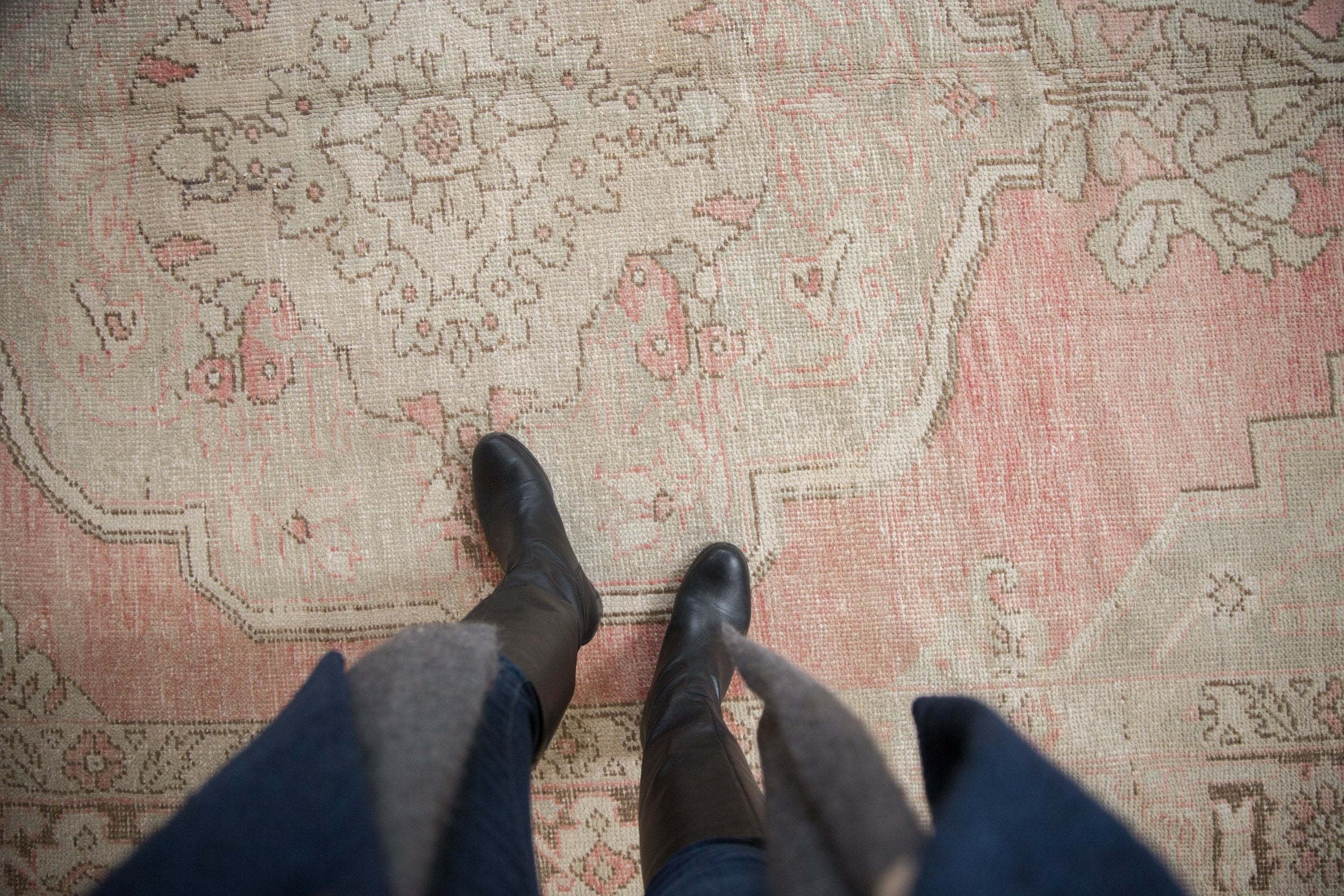 7.5x12 Vintage Distressed Oushak Carpet by Old New House® - product image 2 for Resin Society