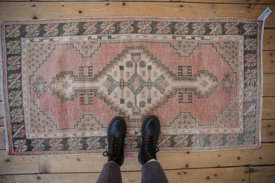2.5x5 Vintage Distressed Oushak Rug Runner by Old New House® - product image 2 for Resin Society