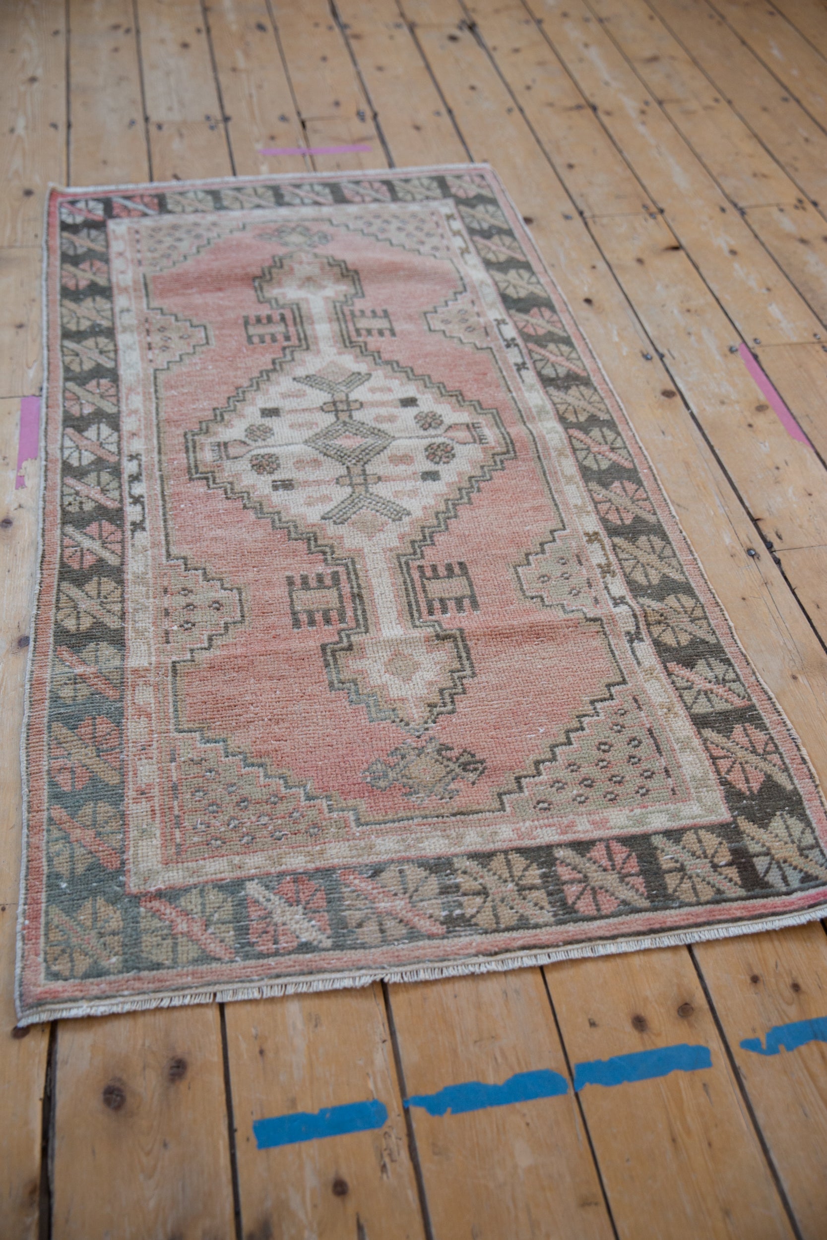 2.5x5 Vintage Distressed Oushak Rug Runner by Old New House® - product image 3 for Resin Society