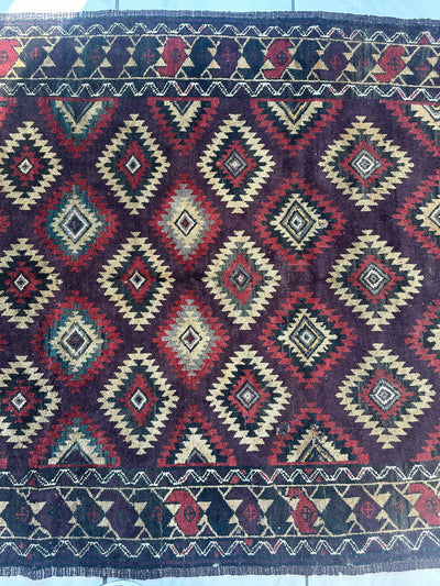 Antique 1900’s Tribal Baluch Wool Rug 4’5” x 8’6” by Rugistan - product image 6 for Resin Society