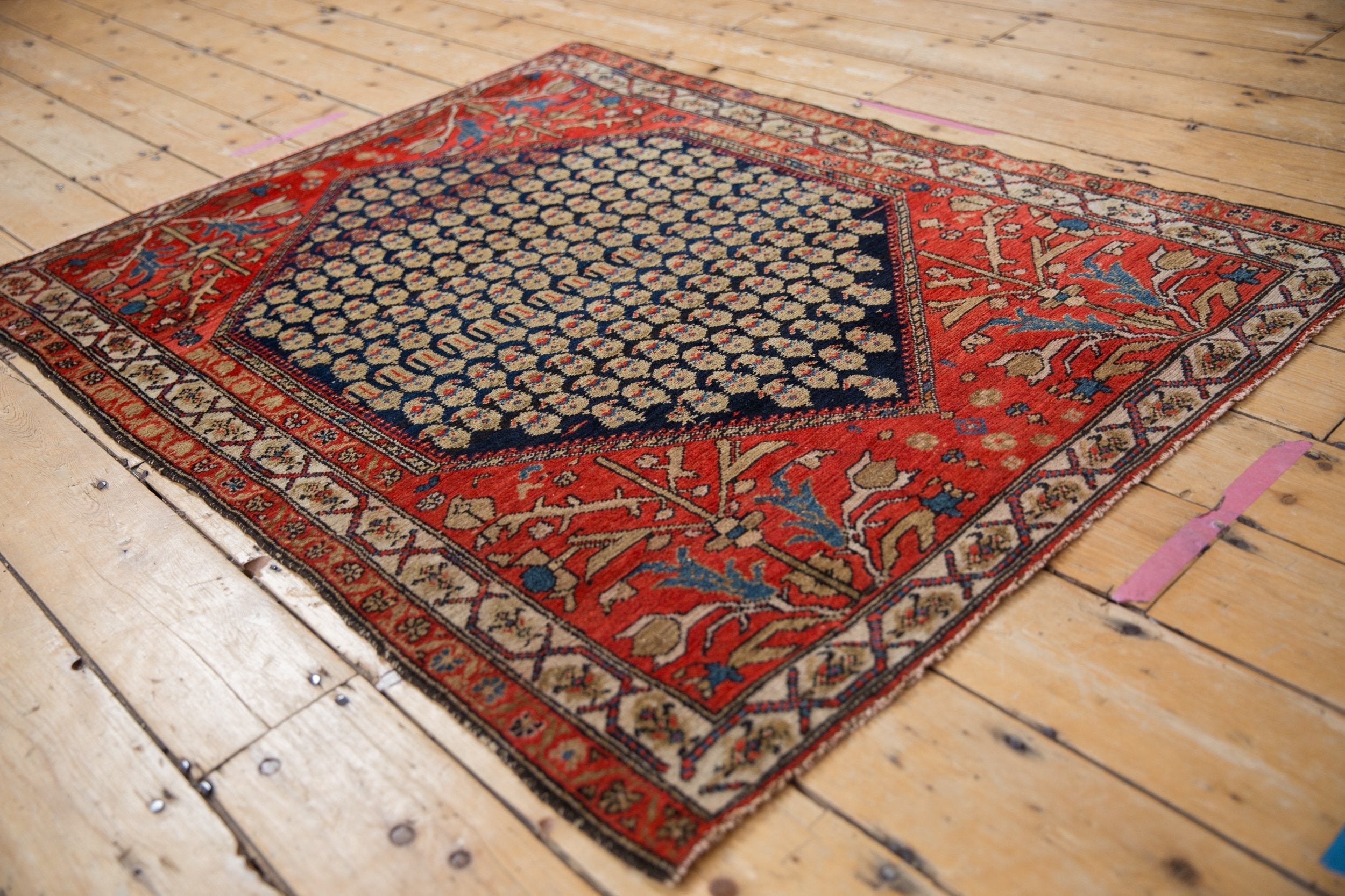 3.5x4.5 Vintage Malayer Square Rug by Old New House® - product image 3 for Resin Society