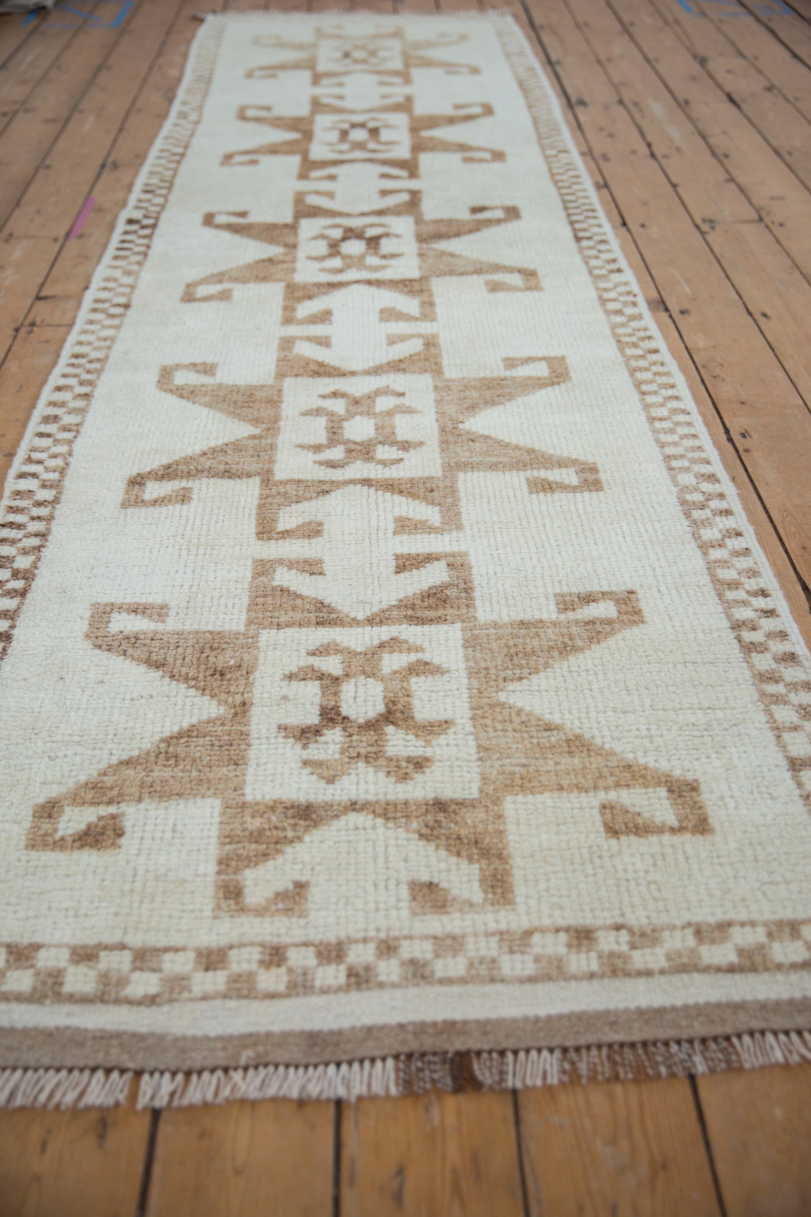 3x12 Vintage Distressed Kurd Rug Runner by Old New House® - product image 3 for Resin Society