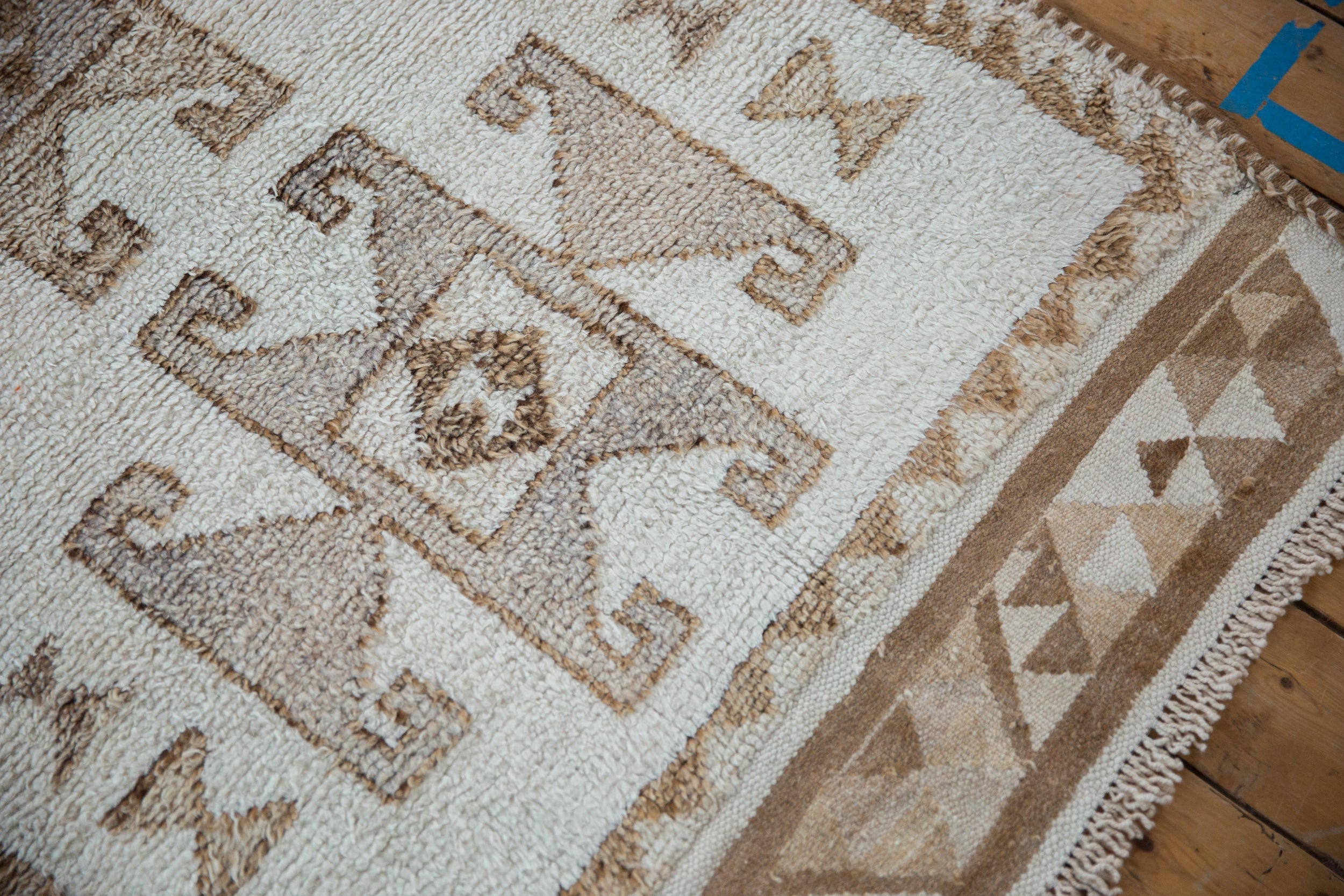 3x11.5 Vintage Distressed Kurd Rug Runner by Old New House® - product image 4 for Resin Society