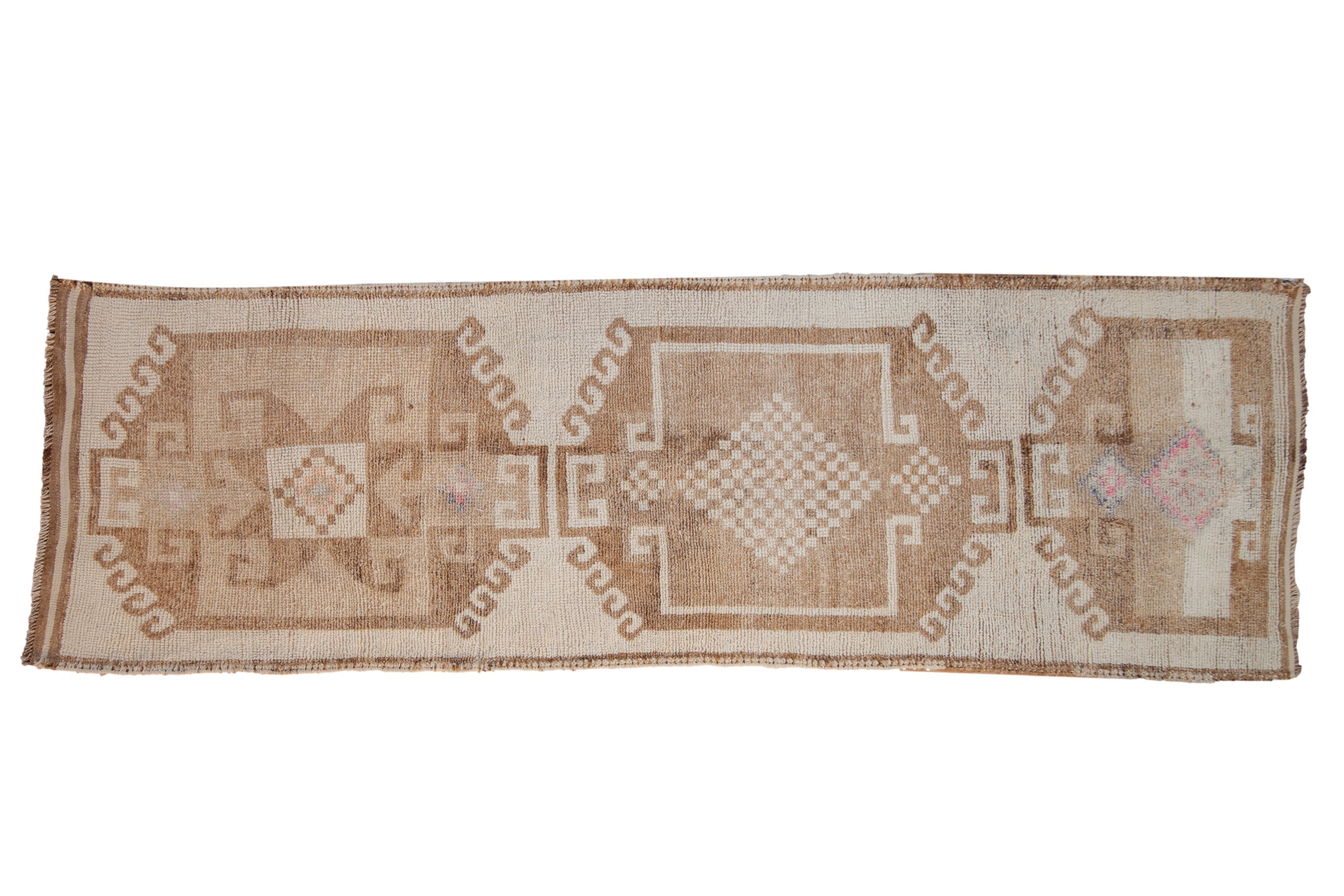 3.5x11 Vintage Distressed Kurd Rug Runner by Old New House® - main product image for Resin Society