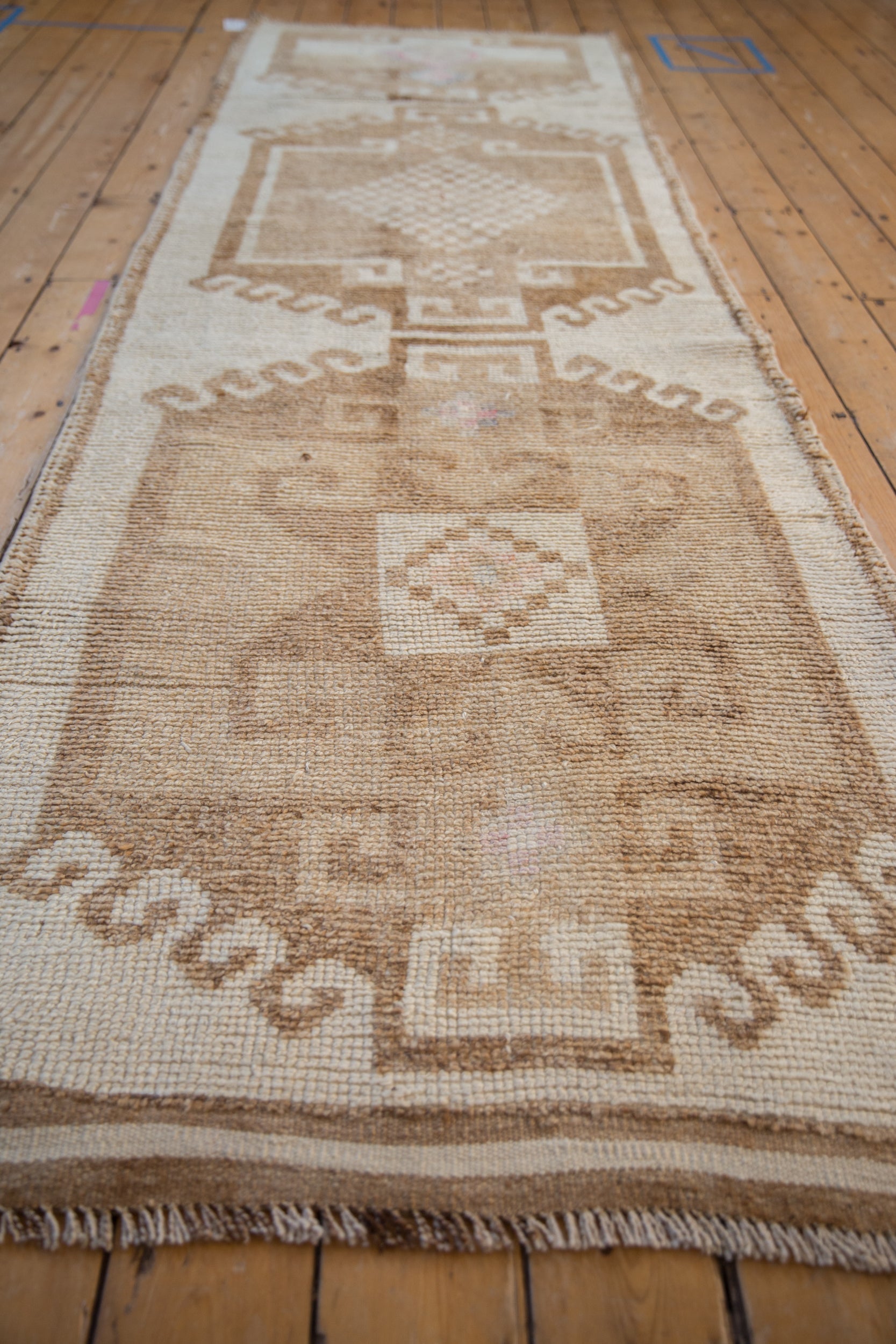 3.5x11 Vintage Distressed Kurd Rug Runner by Old New House® - product image 7 for Resin Society