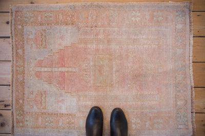 2.5x3.5 Vintage Distressed Oushak Rug
