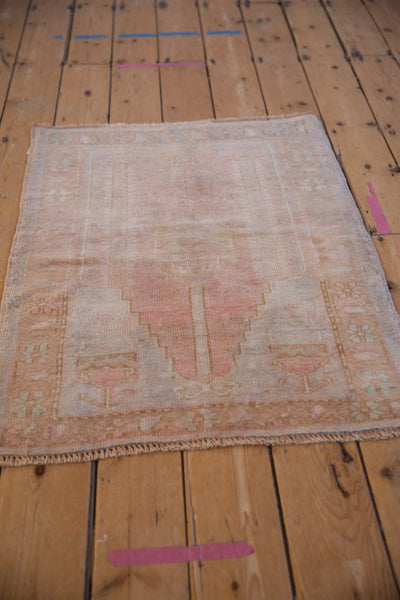 2.5x3.5 Vintage Distressed Oushak Rug