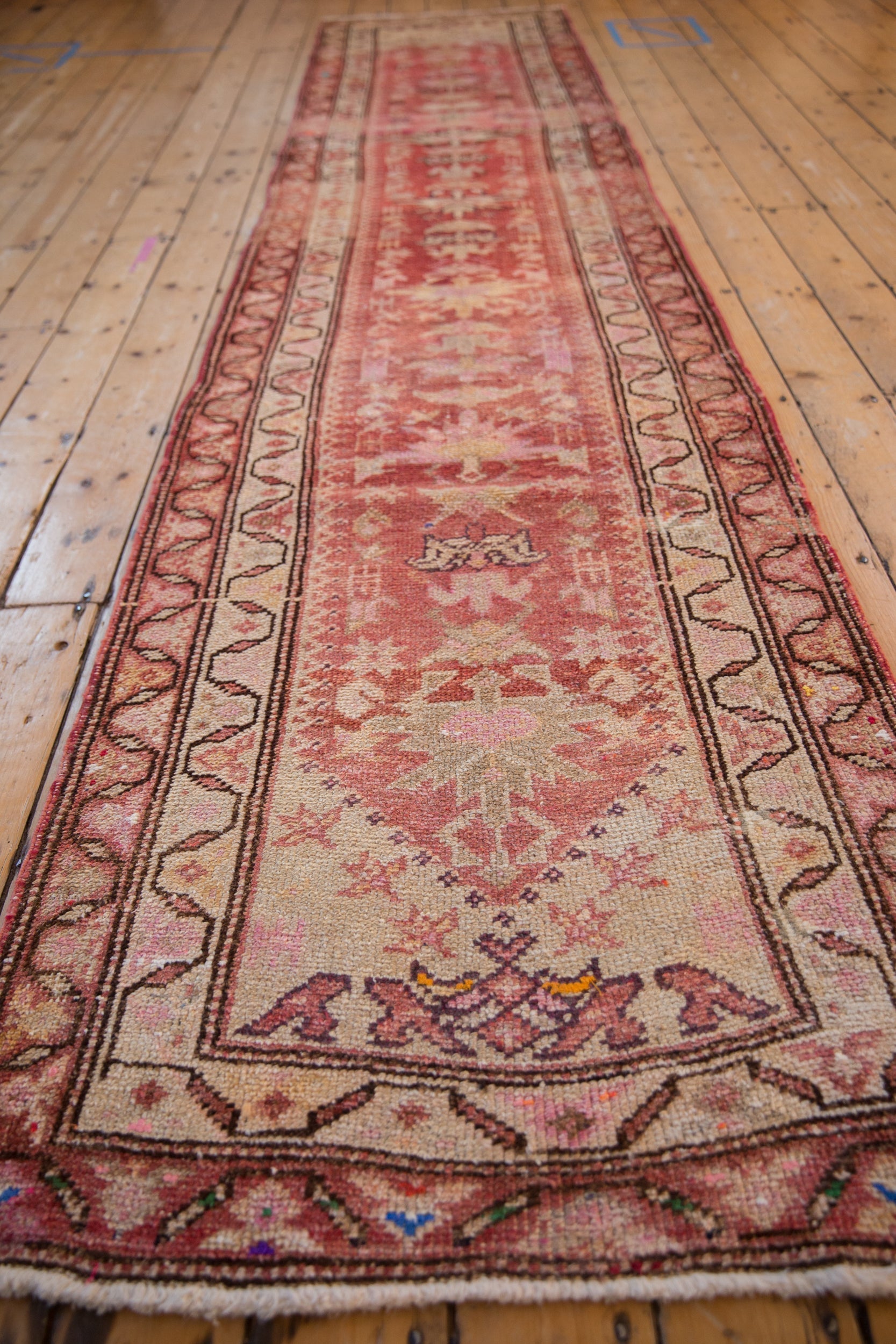 3x13.5 Vintage Distressed Kurd Rug Runner by Old New House® - product image 5 for Resin Society