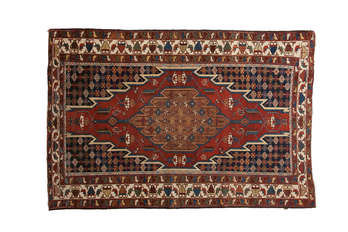 4x6.5 Vintage Fine Hamadan Rug by Old New House® - main product image for Resin Society
