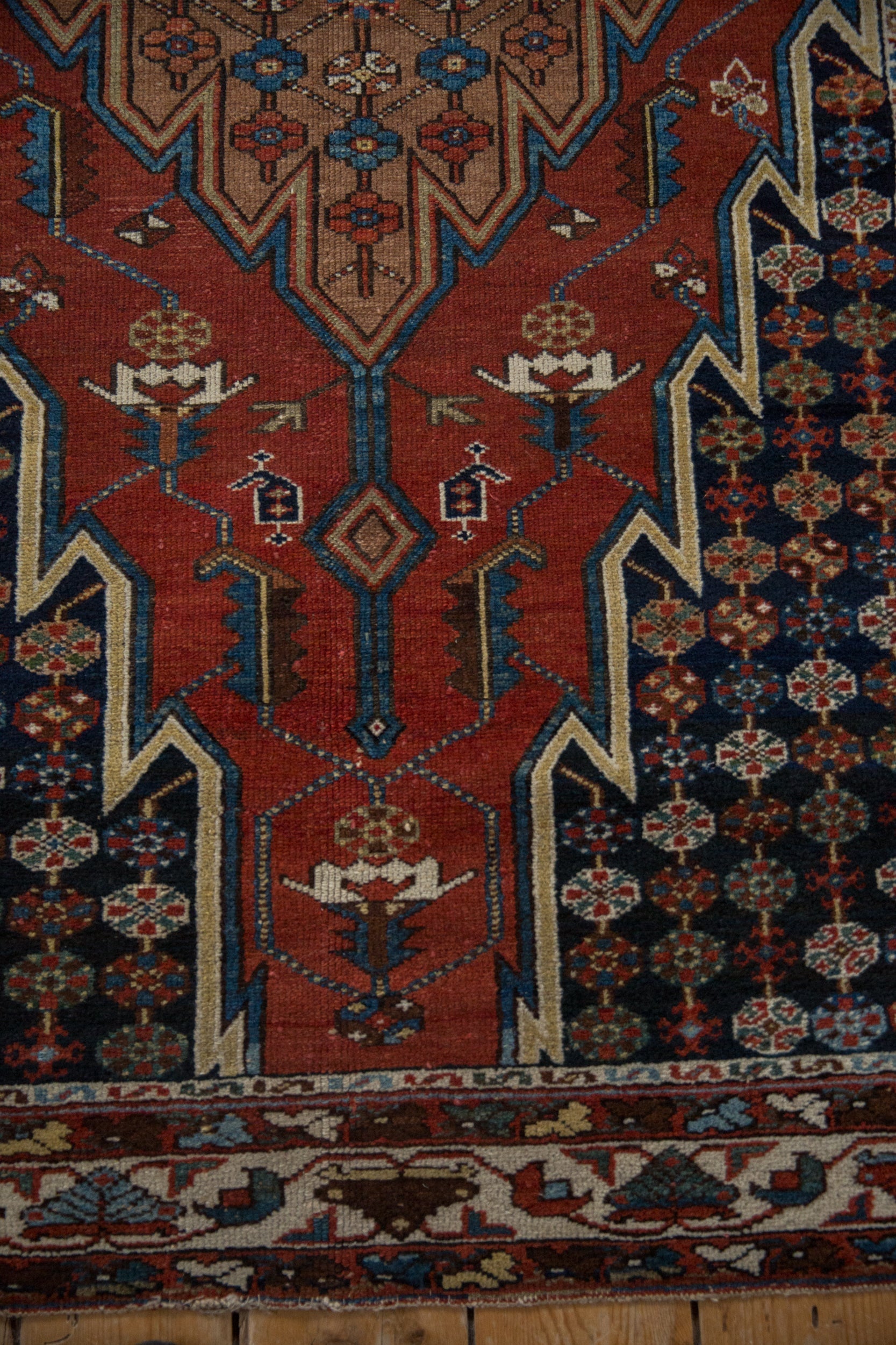 4x6.5 Vintage Fine Hamadan Rug by Old New House® - product image 4 for Resin Society
