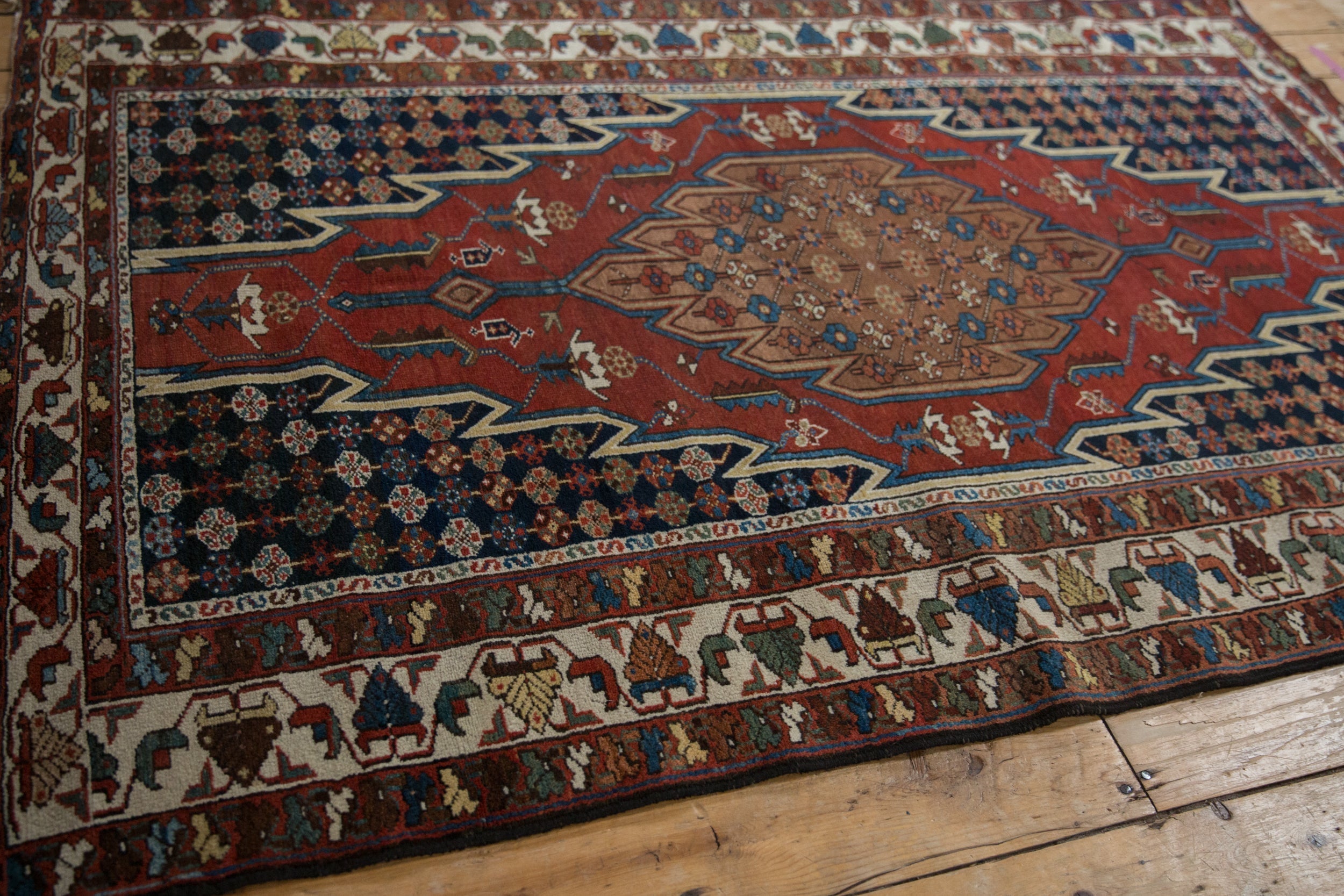 4x6.5 Vintage Fine Hamadan Rug by Old New House® - product image 6 for Resin Society