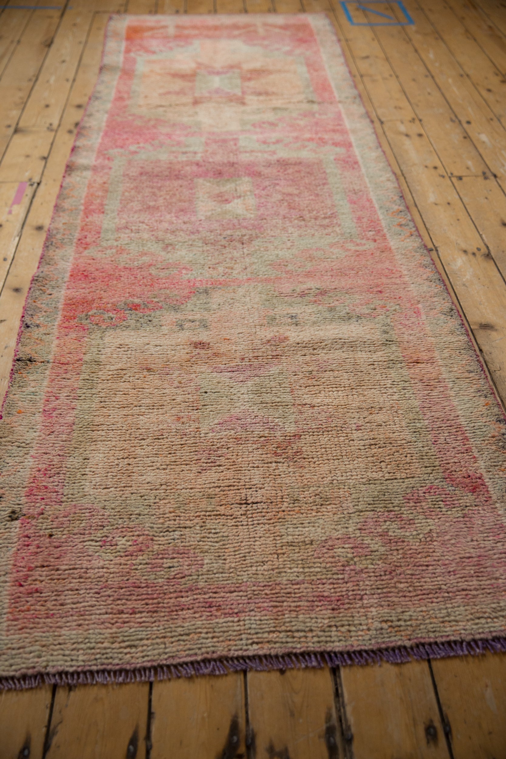 3.5x10.5 Vintage Distressed Kurd Rug Runner by Old New House® - product image 6 for Resin Society